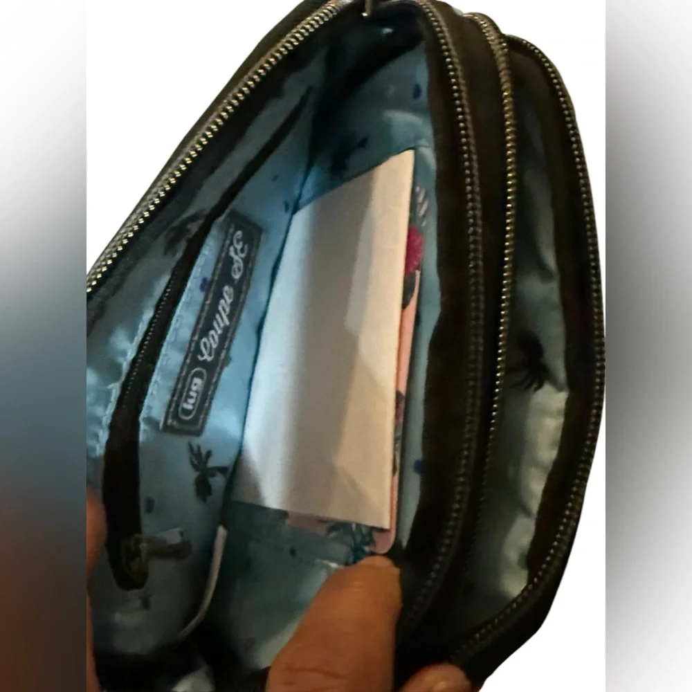 New Lug Coupe SE Convertible Crossbody Bag Resort Black Tropical Floral - Picture 9 of 10